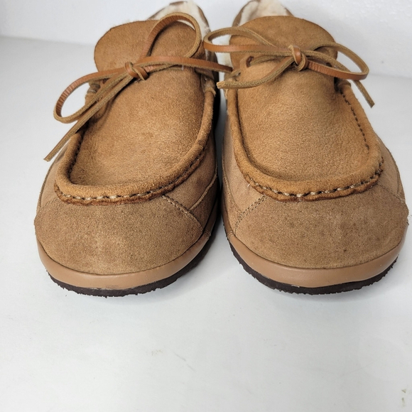 Ugg Parkdale Moc Toe Moccasin Houseshoes in Chestnut Men's Size 13 - Picture 6 of 11
